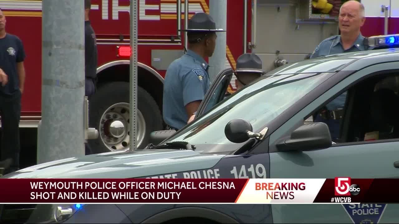 Weymouth police officer shot, killed in the line of duty