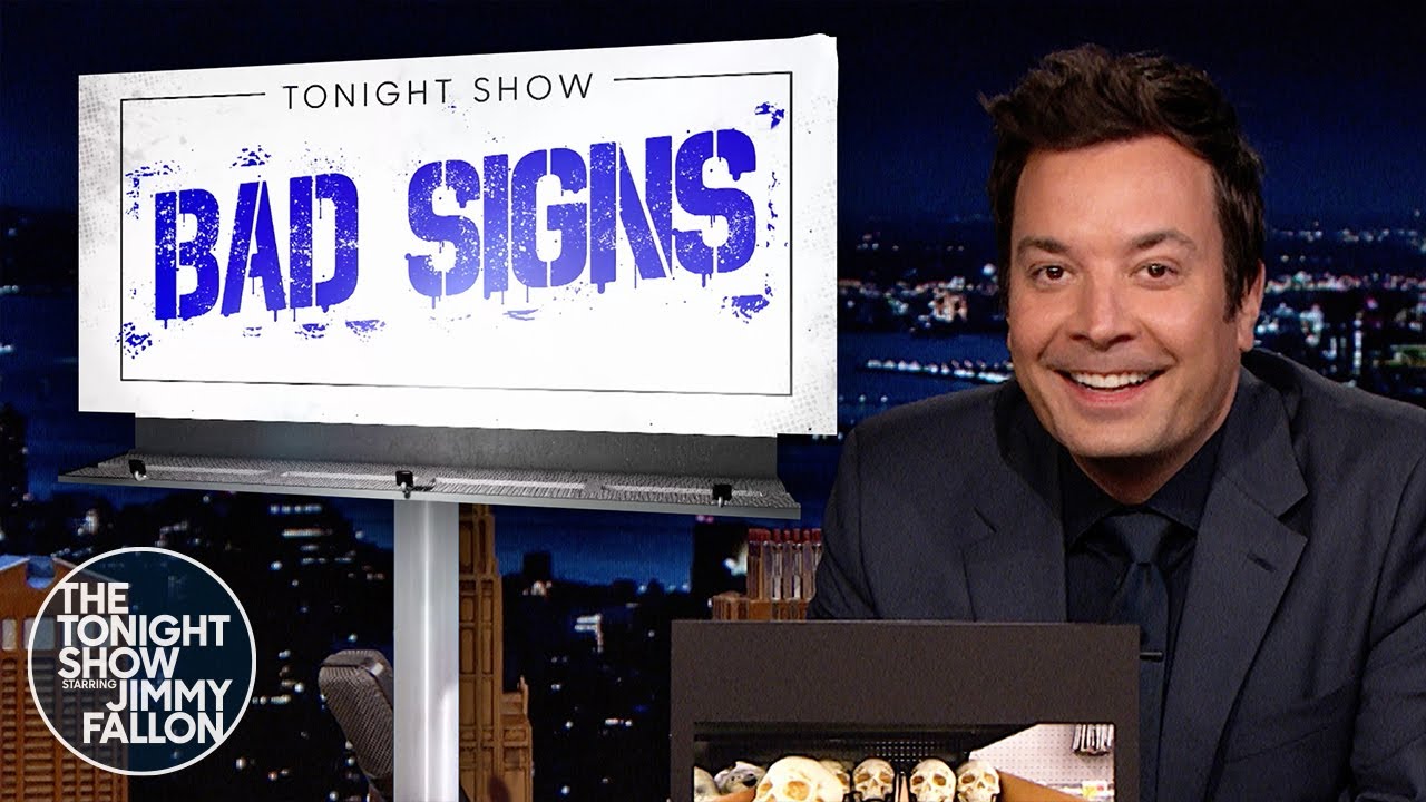 Bad Signs: 10% Ethanol Breakfast Sandwiches, Hot n' Juicy Crawfish Massage | The Tonight Show