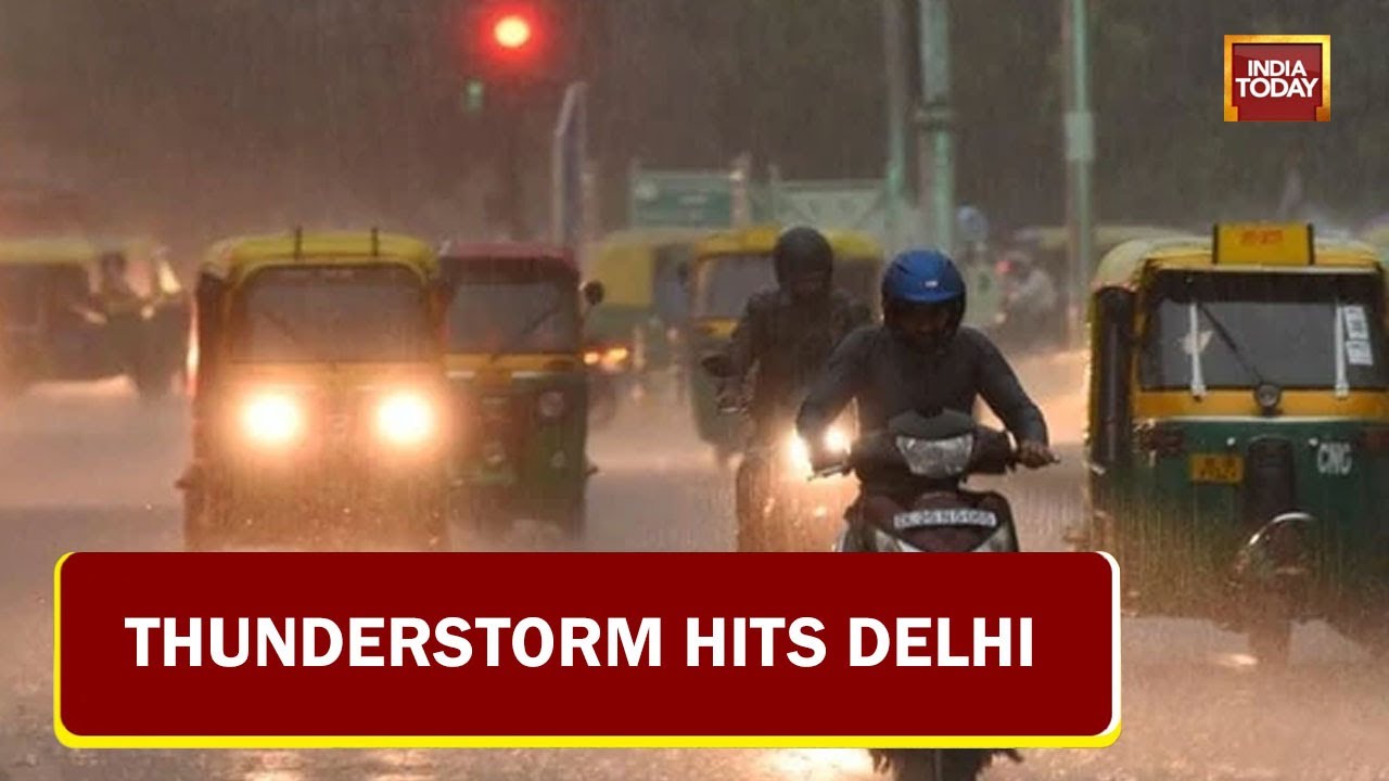 Thunderstorm Hits Delhi, Trees Uprooted, Traffic Hit, Waterlogged Roads Back To Haunt Delhi