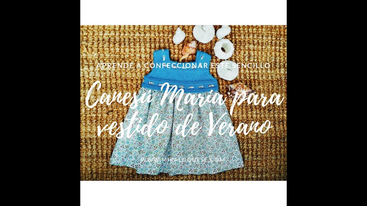Canesú María para vestido de Verano