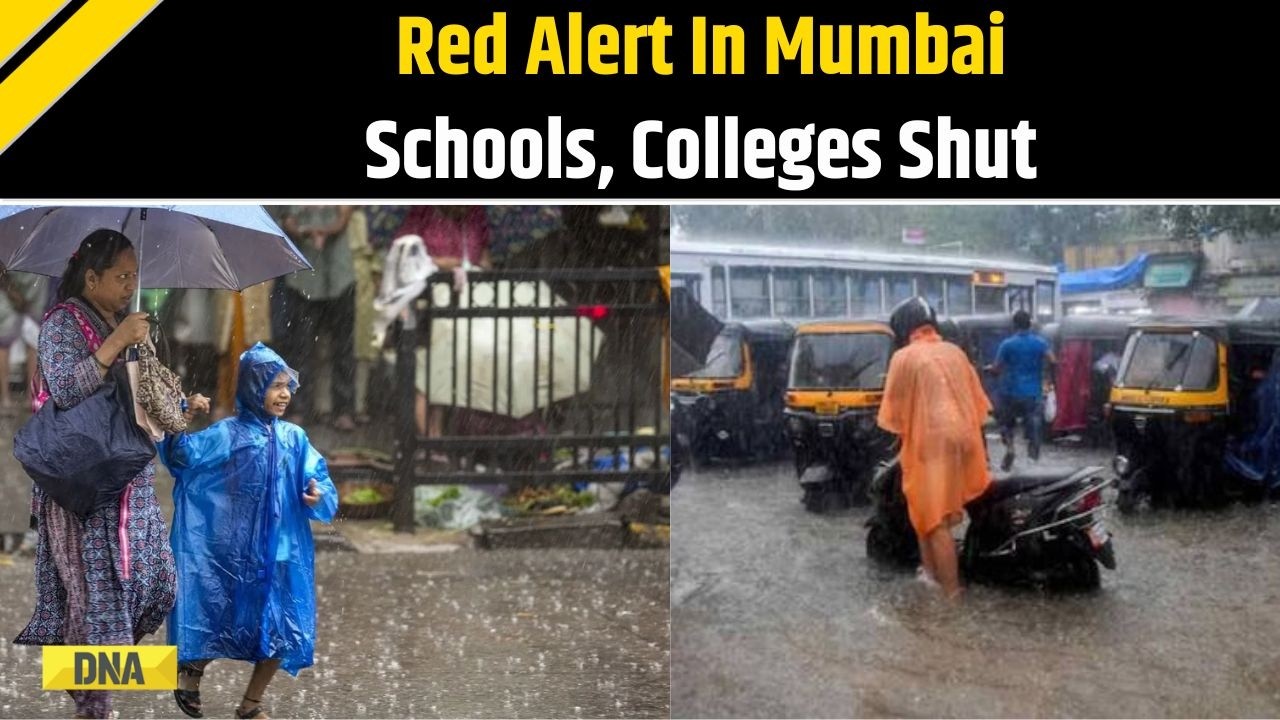 Mumbai Weather News: IMD Places Mumbai On Red Alert; Schools, Colleges Shut After Heavy Rainfall