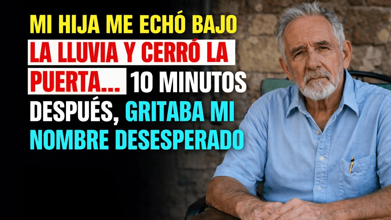 Mi HIJA me echó bajo la LLUVIA y cerró la puerta… 10 minutos después, gritaba mi nombre DESESPER