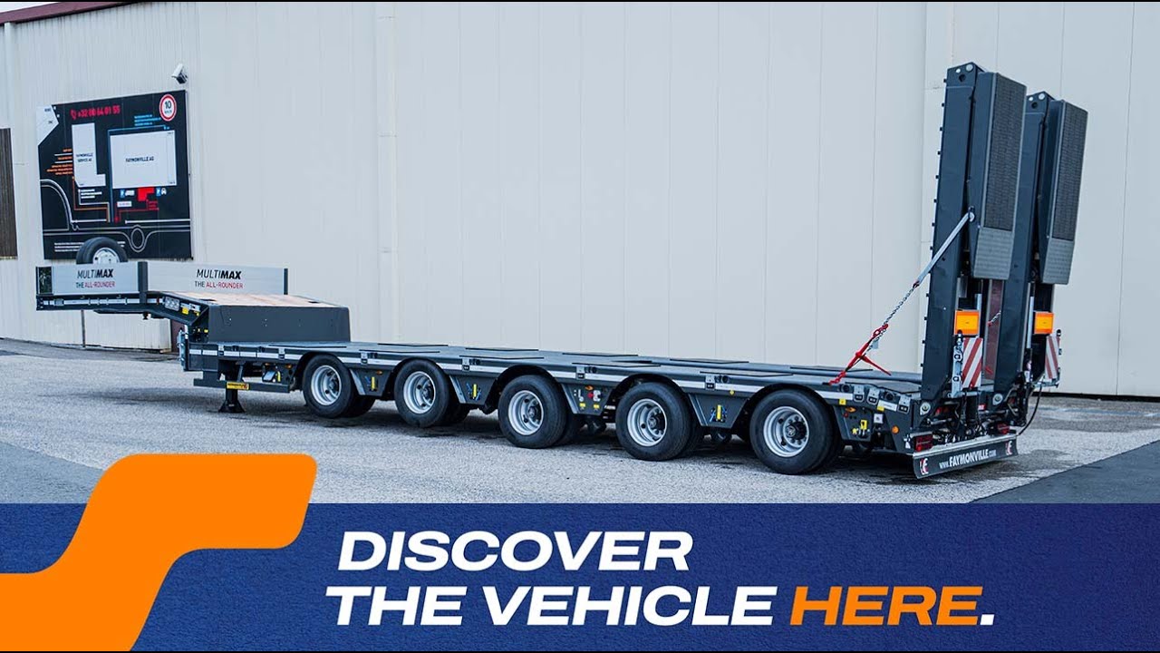 Faymonville - MultiMAX semi-trailer w/ 5 axles, 9 400 mm loading platform & extendable by 3 000 mm
