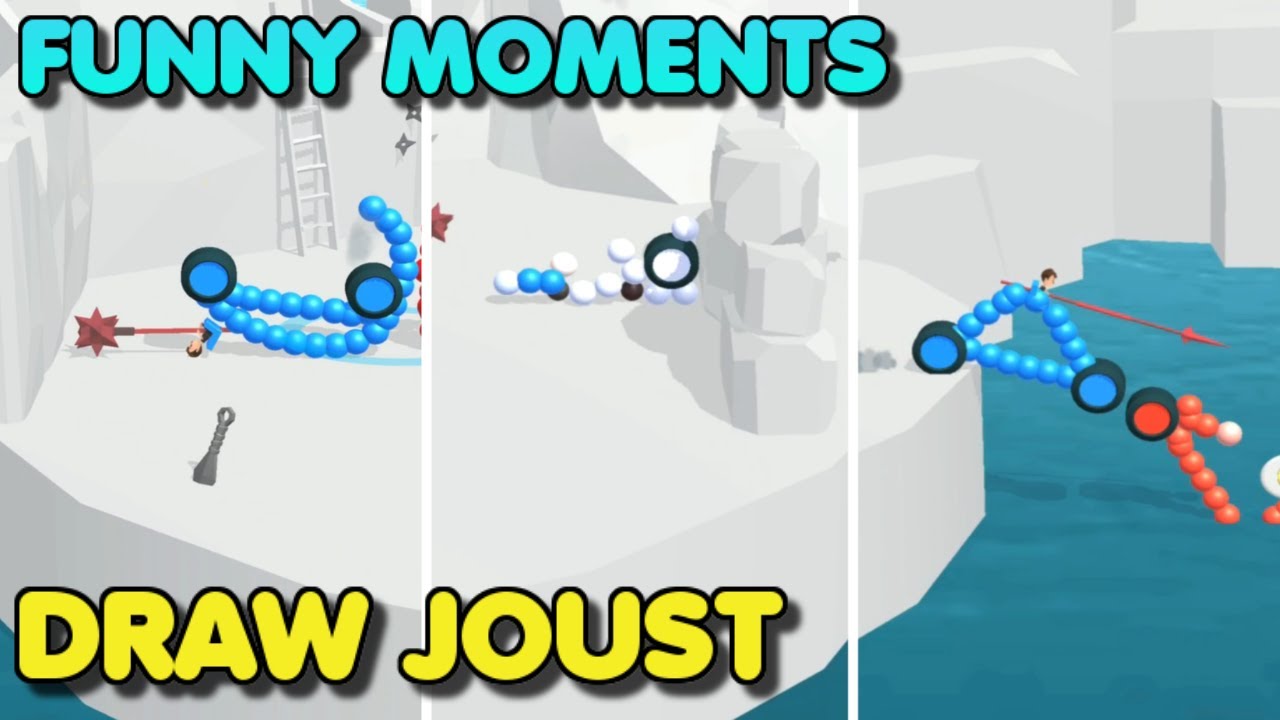 DRAW JOUST! - FUNNY, WEIRD, COOL MOMENTS | Gameplay #1 (Android & iOS Game)