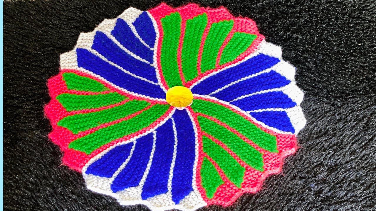 बेहद सुंदर रंग बिरंगी कलियों वाला पायदान बनाये 🥰♥️/New Design Multicolour doormat