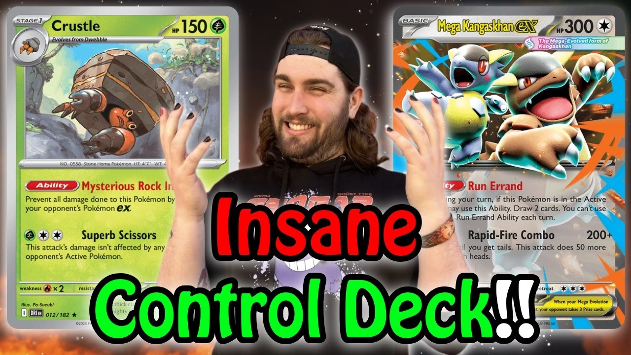 Most Underrated Control Deck RIGHT NOW!! Mega Kangaskhan Ex with Crustle.