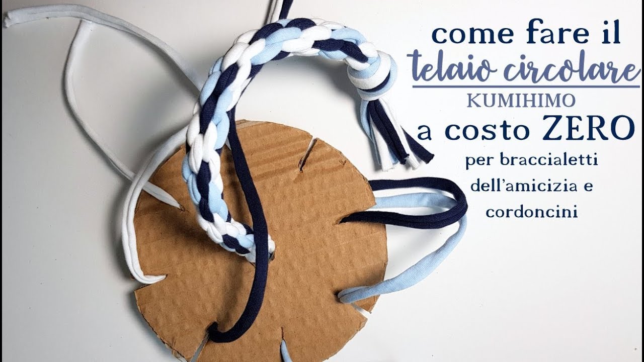Telaio circolare KUMIHIMO fai da te per cordoncini e braccialetti