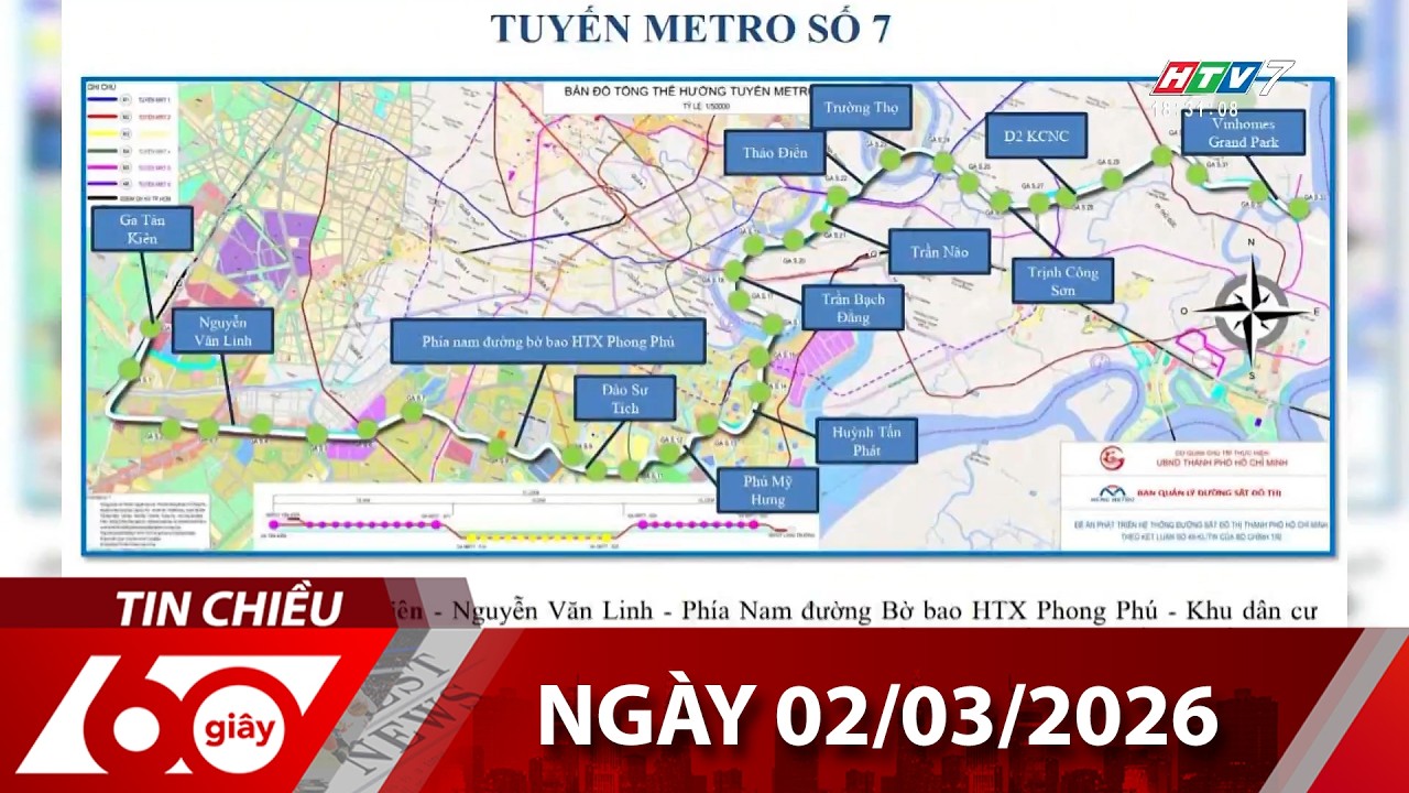 60 Giây Chiều - Ngày 02/03/2026 - HTV Tin Tức Mới Nhất 2026
