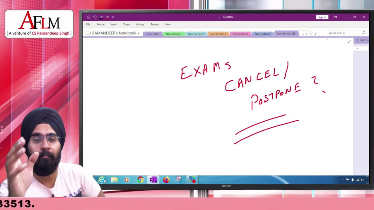 KYA CA CS CMA EXAMS CANCEL/POSTPONE HO SAKTE H ?