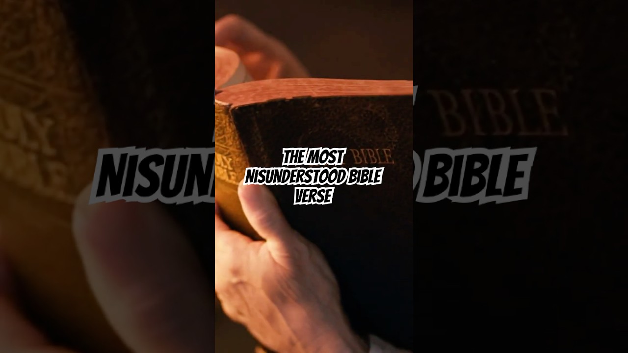 The Most Misunderstood Bible Verse