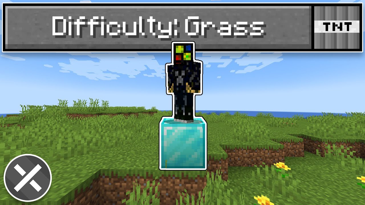 Minecraft But I Can't Touch Grass! (EXPLODES)