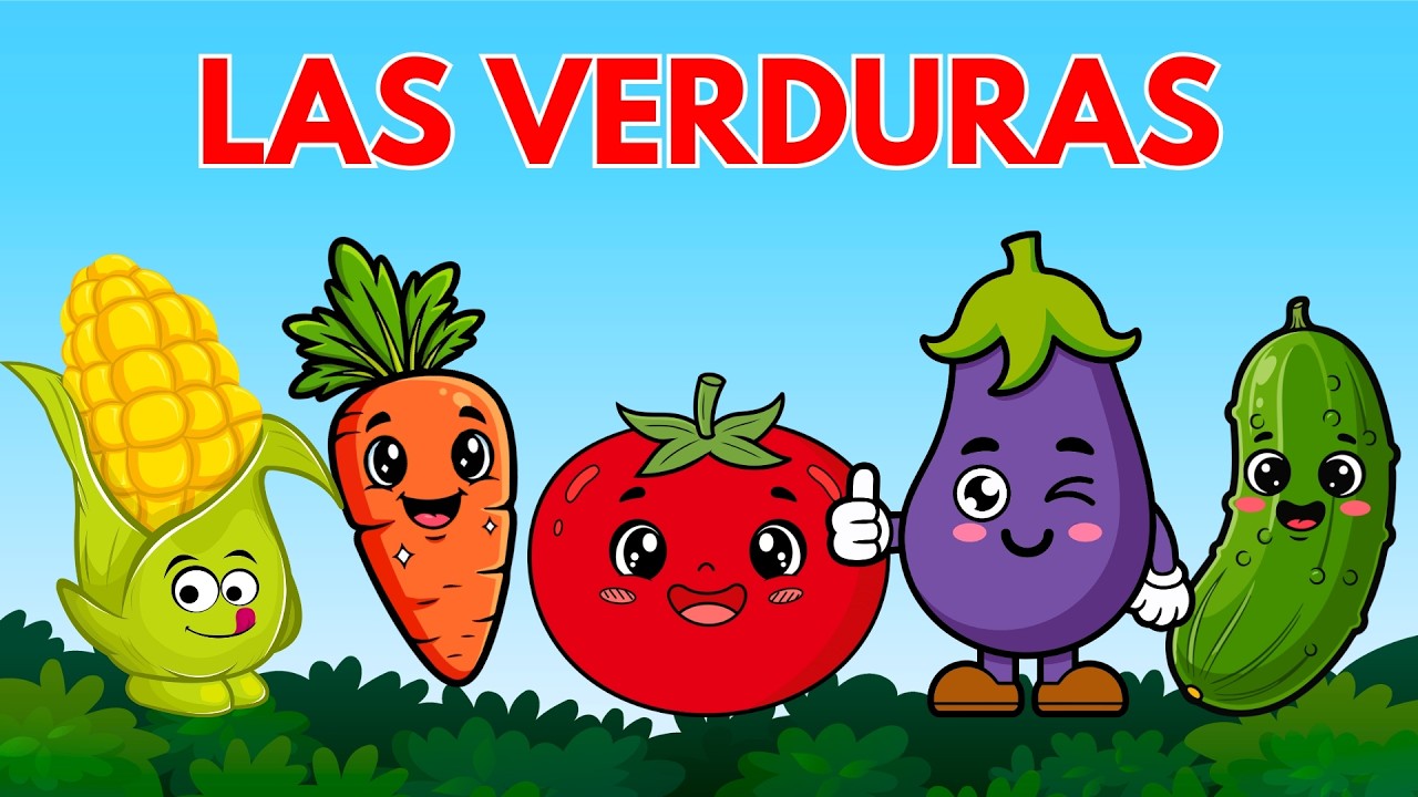 Aprende las verduras en español para niños | Nombres de verduras | Vocabulario básico infantil