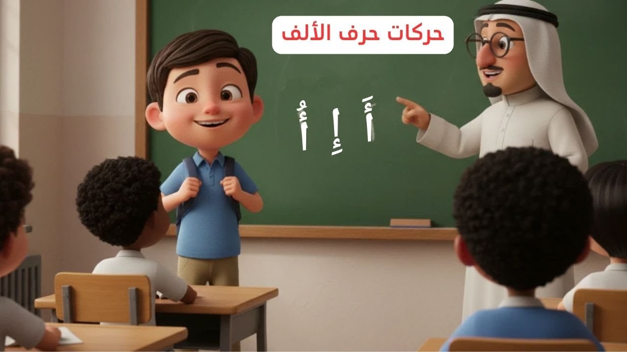 أقوى أغنية لحركات حرف الألف (أَ أُ إِ) بالعامية المصرية 2026 🍎 حكايات ماما إيمان