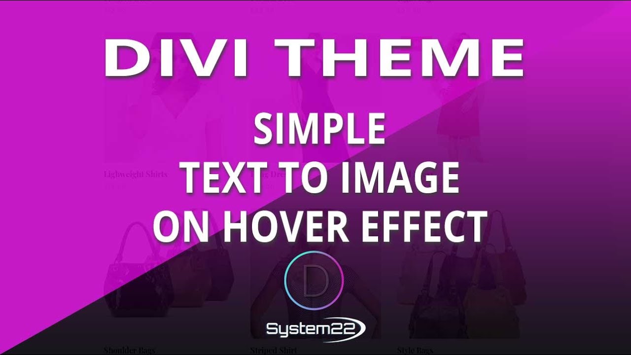 Divi Theme Simple Text To Image on Hover Effect 👍
