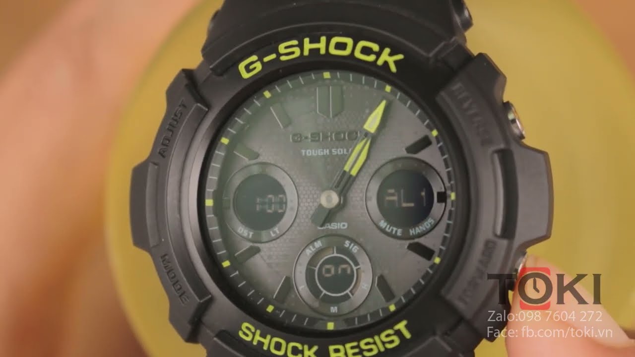 Hướng dẫn chỉnh giờ đồng hồ casio G-shock AWR-M100