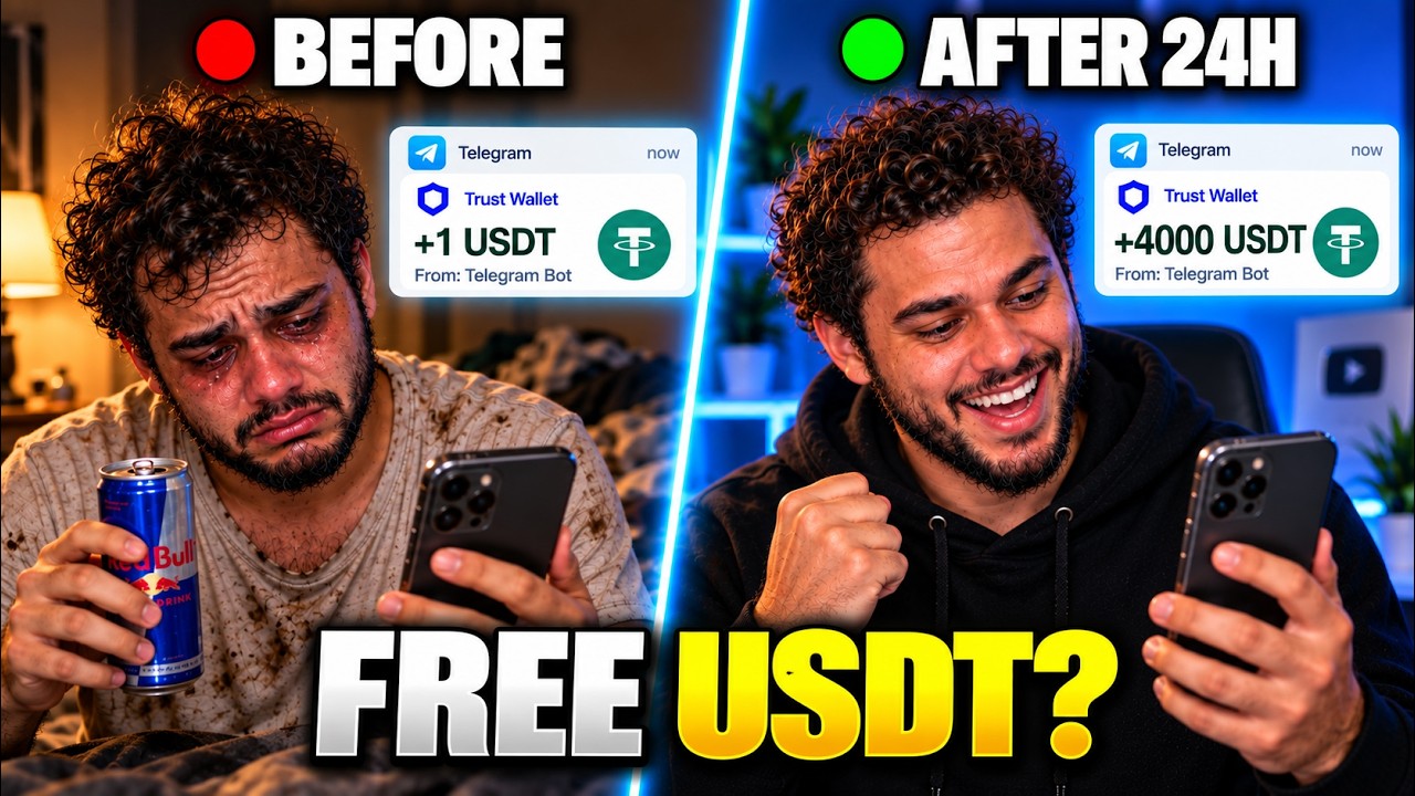 Free USDT is Real? I Tested How to Make Money Online for 24 Hours