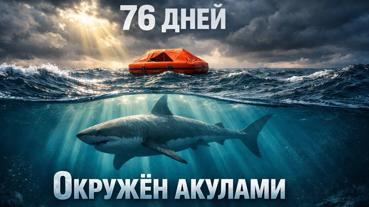 76 ДНЕЙ в Дрейфе с АКУЛАМИ — Самая НЕВЕРОЯТНАЯ История Выживания в Океане