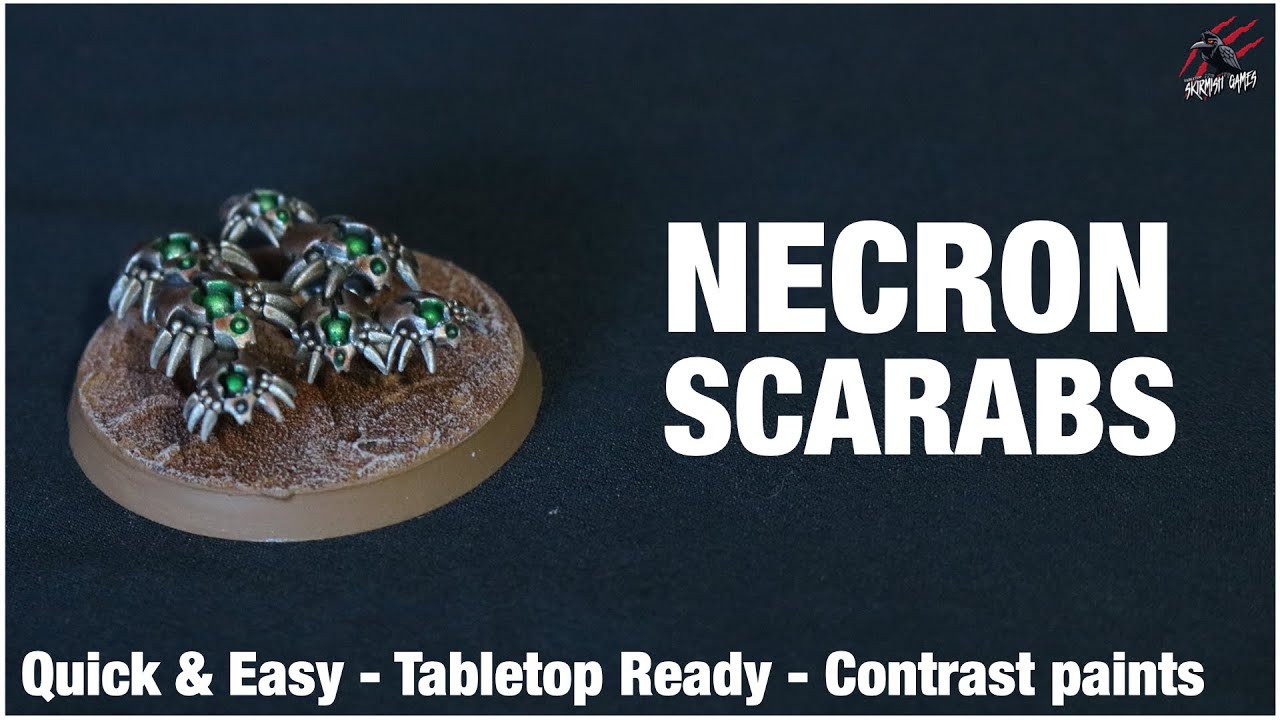 HOW TO PAINT NECRON CANOPTEK SCARABS - Warhammer 40k & Kill Team - Quick Tabletop Ready Techniques!