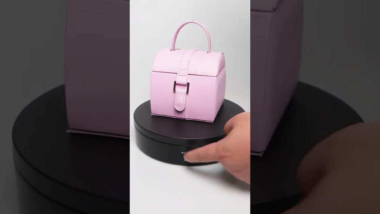 UNTCENT Motorized Turntable Electric Rotating Display Stand For Jewelry Hobby Collectible Products