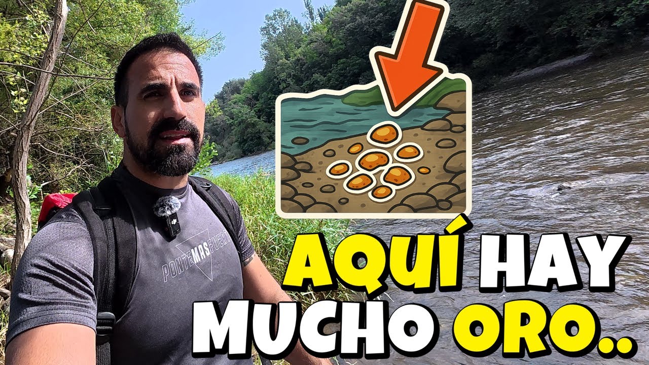 Buscando ORO en el río: gran hallazgo junto a una piedra sumergida 💧⛏️