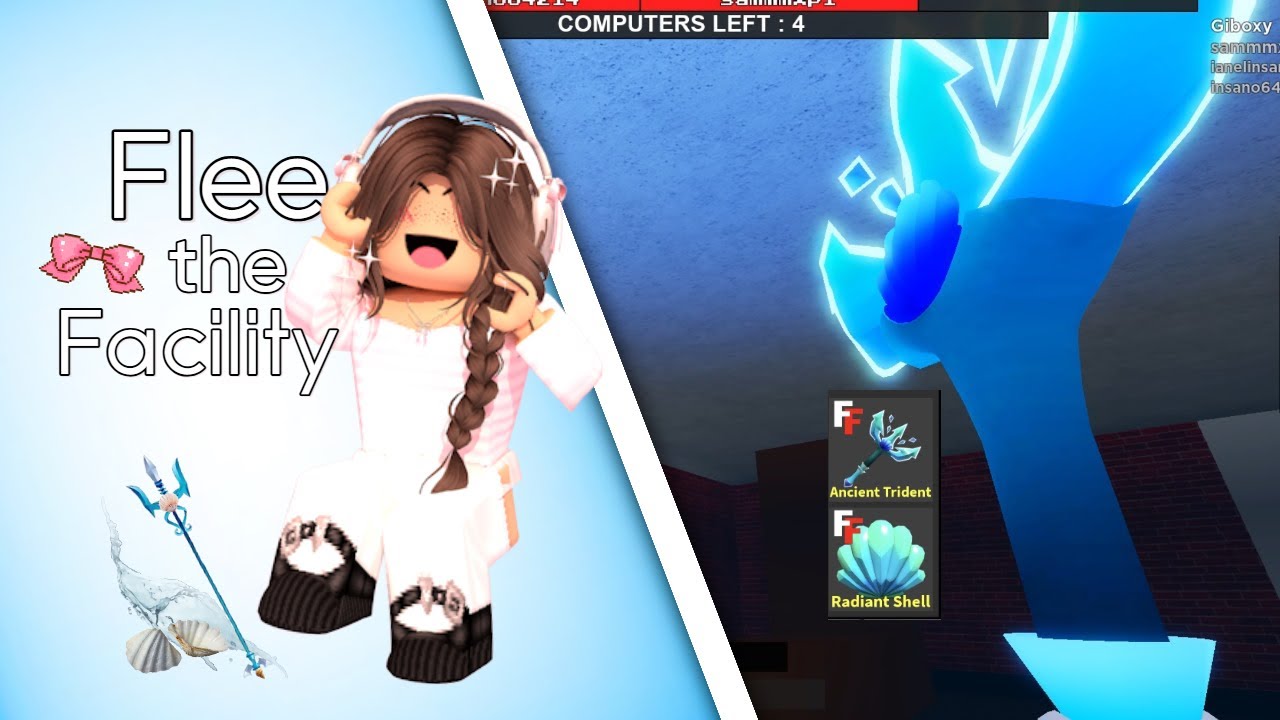 TESTANDO a ANCIENT TRIDENT + (asmr keyboard) - Flee the Facility