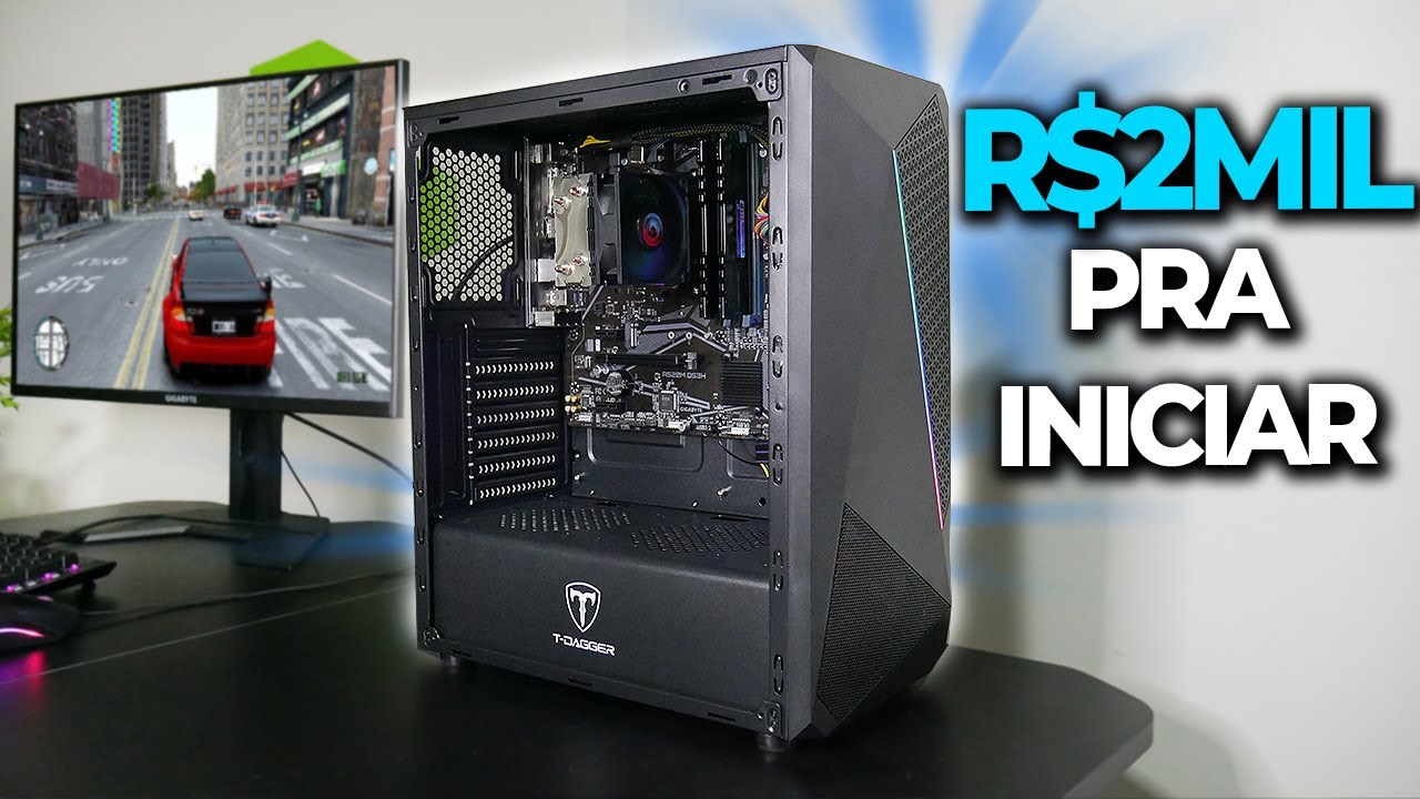 PC GAMER BARATO DE R$2 MIL PRA COMEÇAR NO MUNDO GAMER EM 2021 (TESTE EM JOGOS)