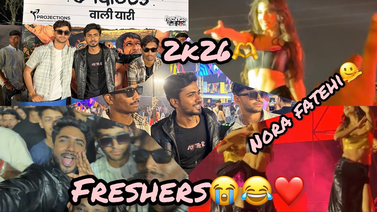🎉 Parul University Freshers Party Vlog | Nora Fatehi Live 🔥 | Full Masti With Friends