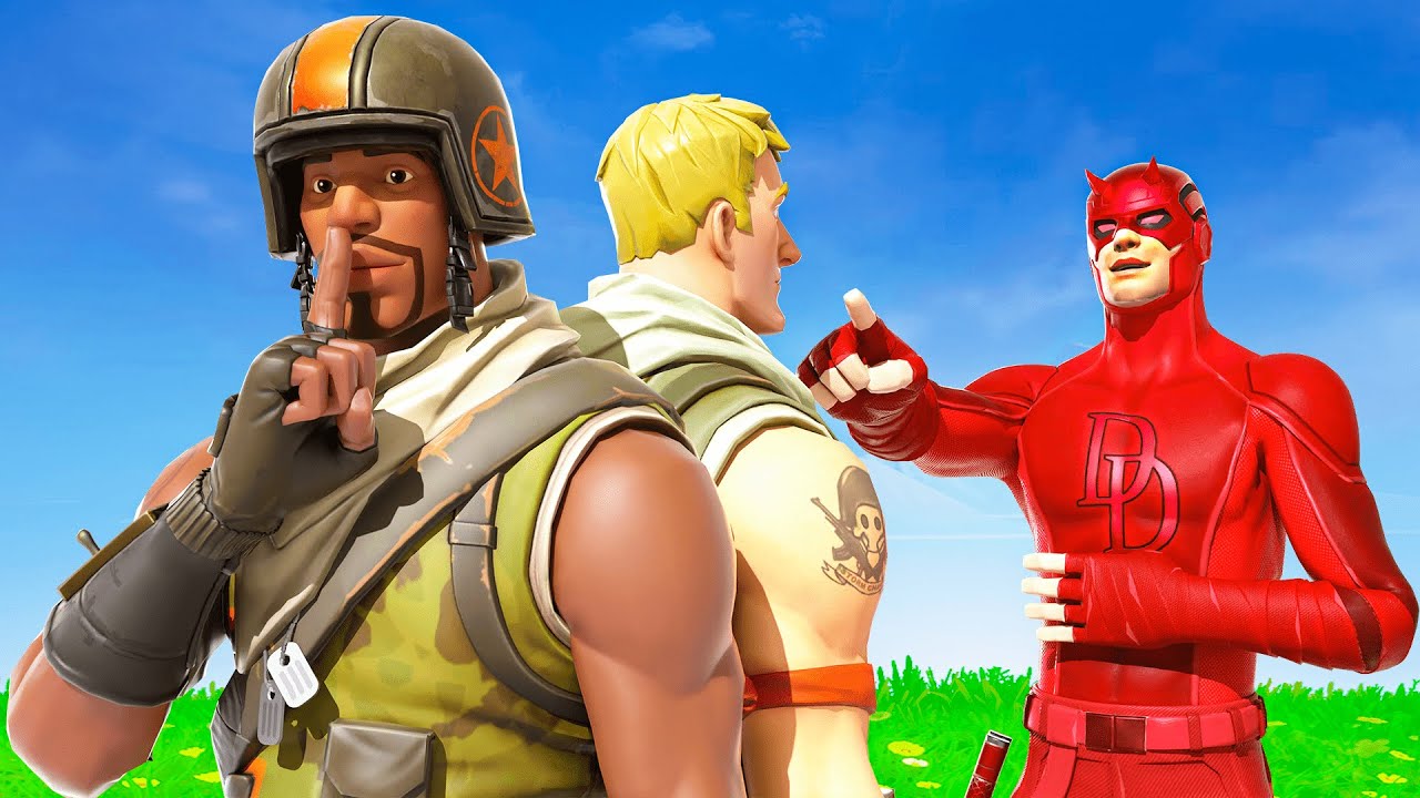 this NEW DAREDEVIL SKIN made fun of my NO SKIN, then showed my $50,000 Fortnite Account...