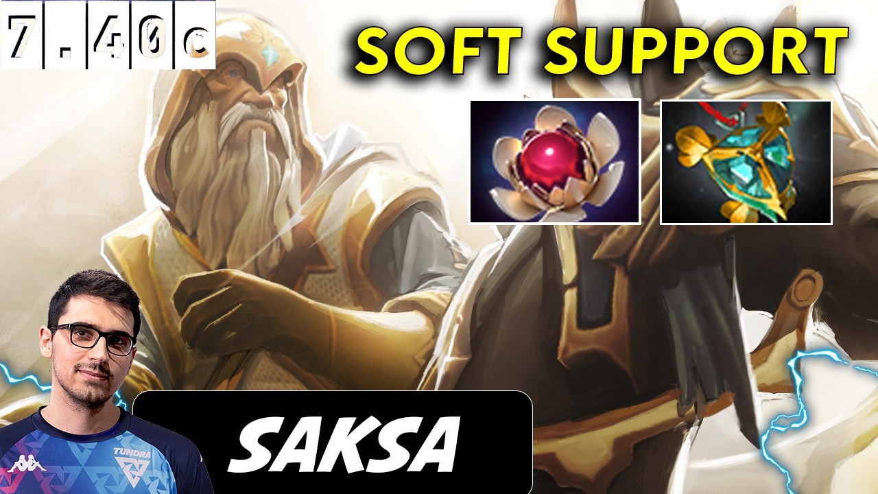 Saksa Keeper Of The Light Soft Support - Dota 2 Patch 7.40c pro Player Full Gameplay