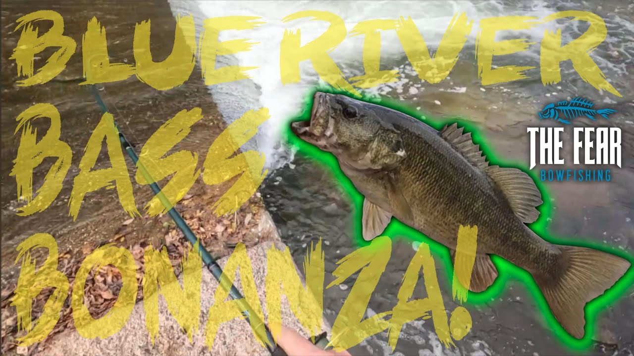 Fishing the blue river for big smallmouth bass!