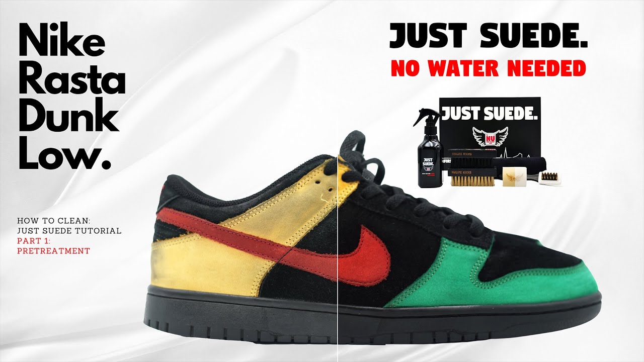 How to Clean Nike Suede Dunks using Just Suede Part 1: Pretreatment | By Nulife Kicks