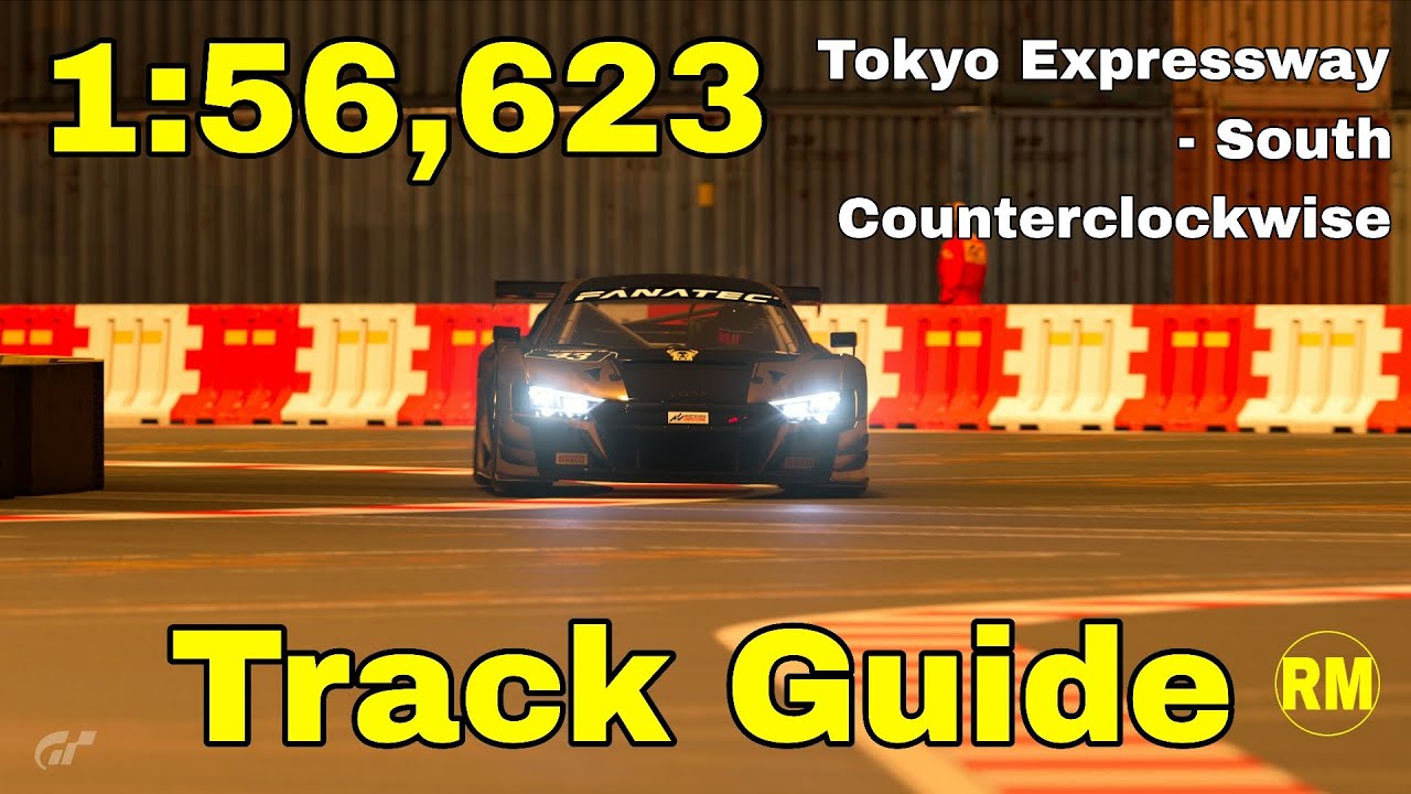 Gran Turismo 7: Tokyo Expressway - South Trackguide + Telemetry / Audi R8 LMS Evo '19