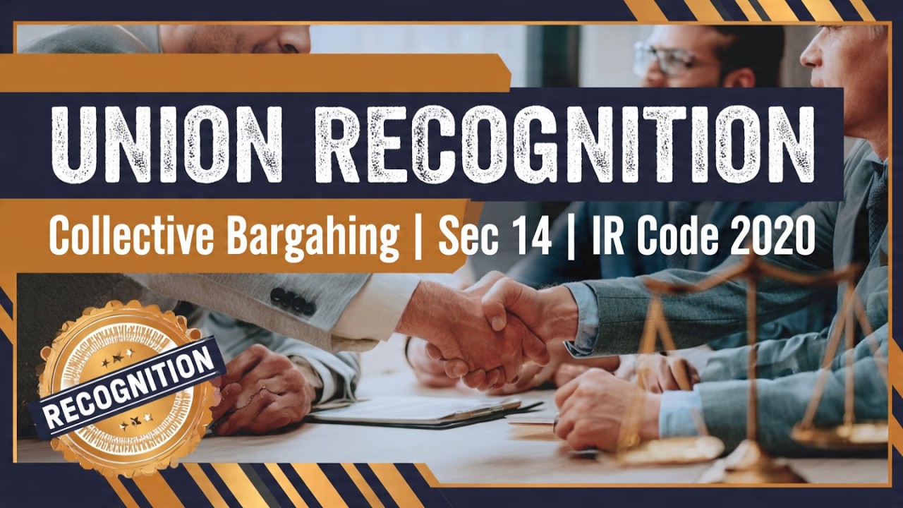 Recognition of Trade Unions & Collective Bargaining | IR Code 2020 |
