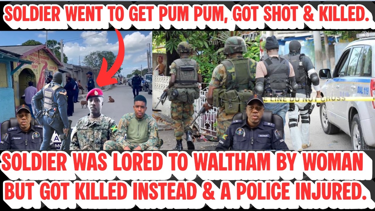 SOLDIER Was SHOT N KILLED & POLICE Got In SHOOT-OUT With WALTHAM GUNMEN After A WOMAN SET Them UP