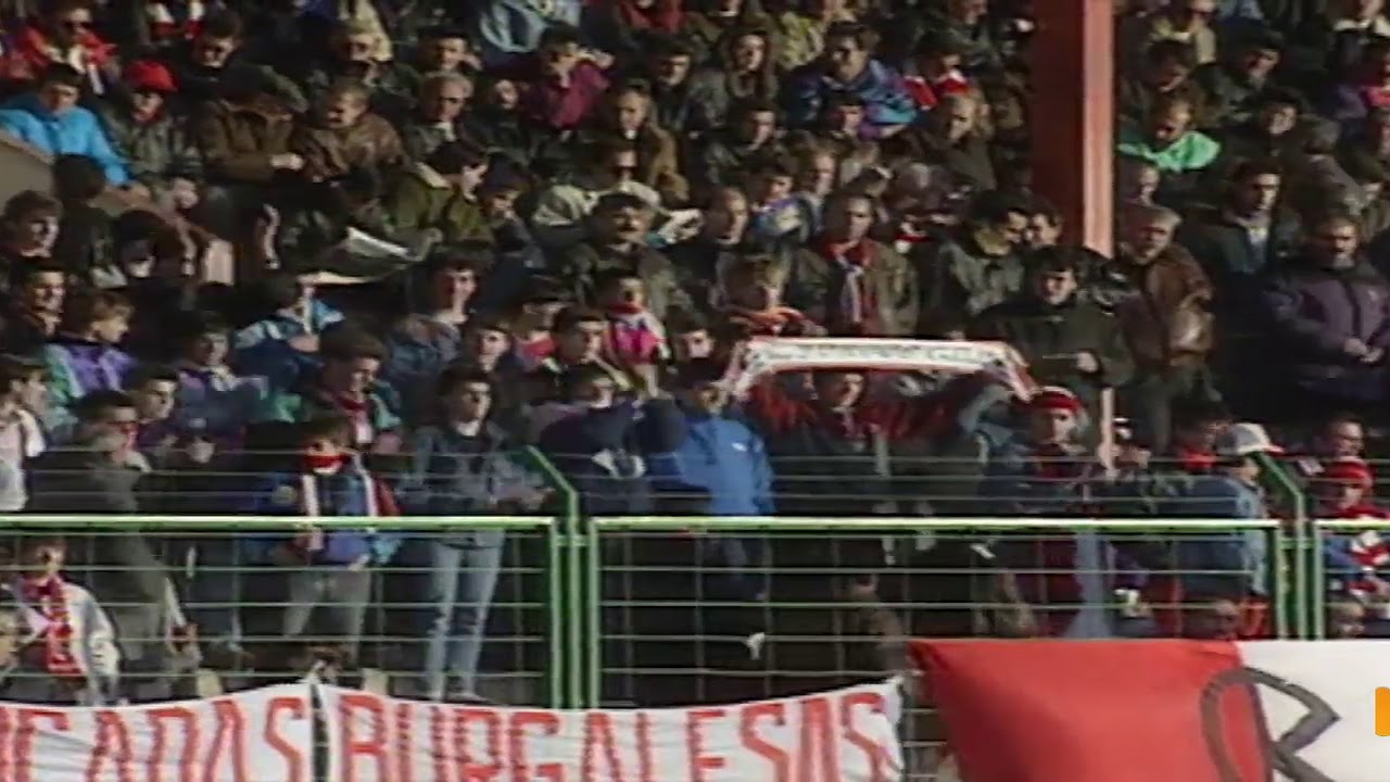 Logroñés 1 - Burgos 2 en Las Gaunas. Liga 1990-91