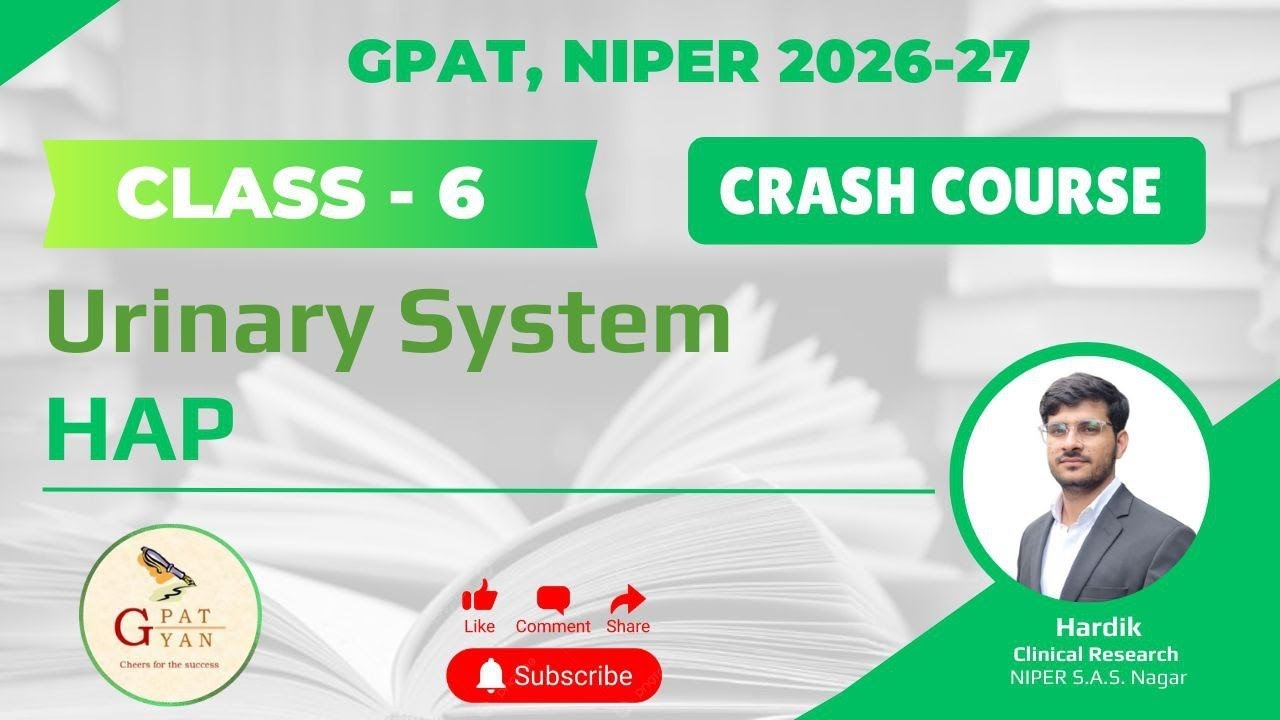 Class 6 | Urinary system | HAP | Crash course | Hardik | @GPATGYANOFFICIAL