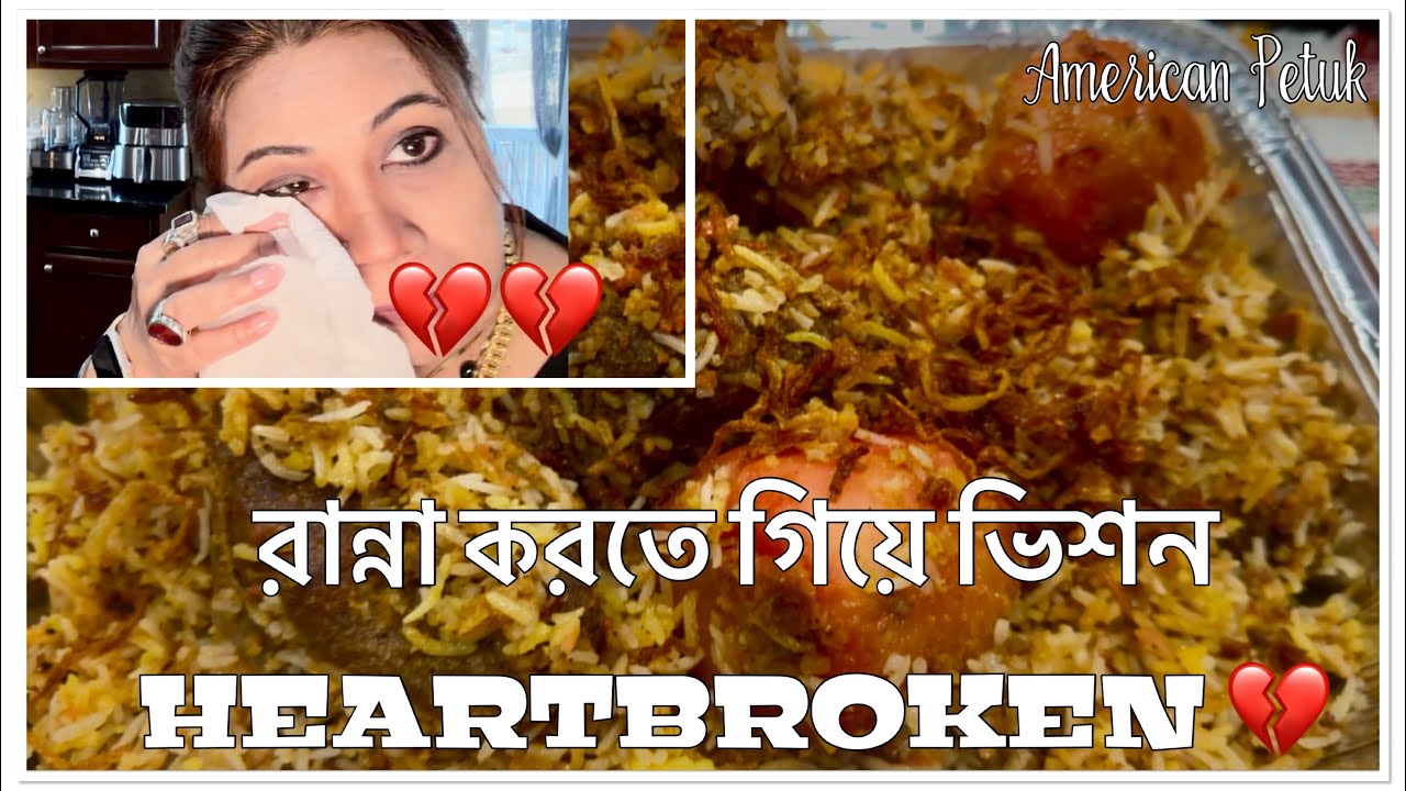 রান্না করতে গিয়ে ভিশন HEARTBROKEN | গরুর মাংসের কাচ্চি | American Petuk