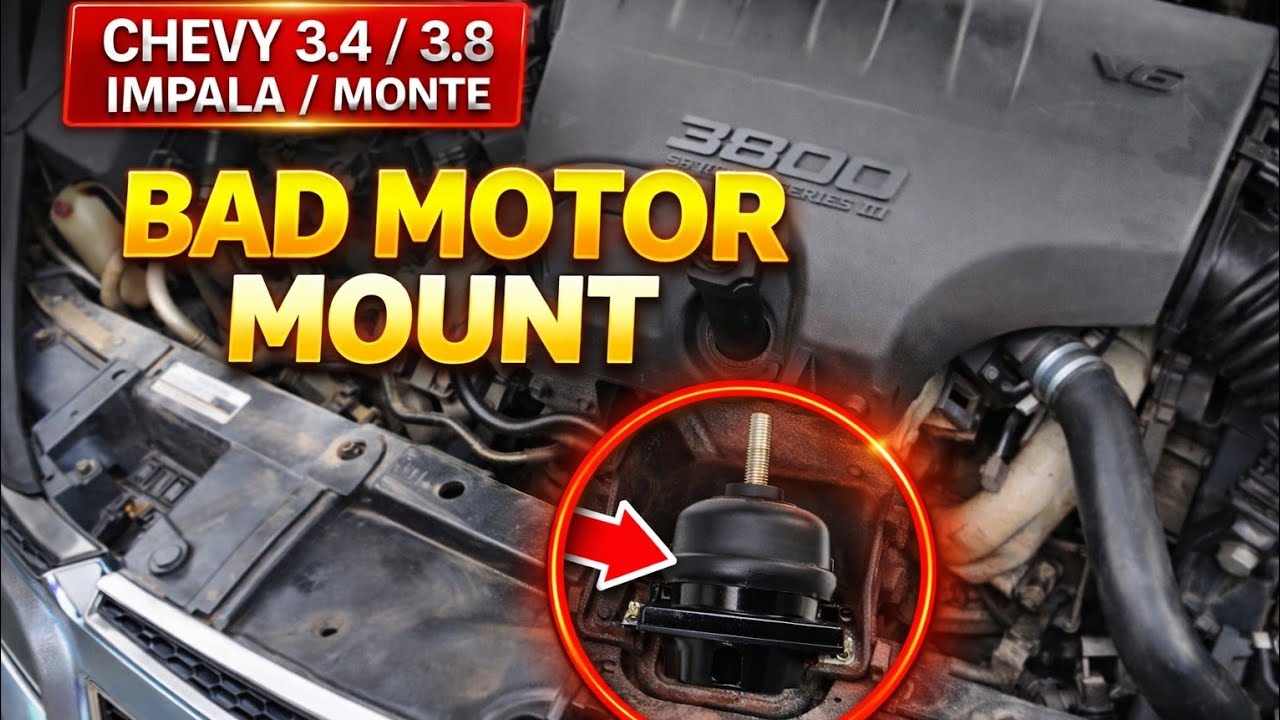 Replace front center transmission/engine mount 2004 Buick Lasabre