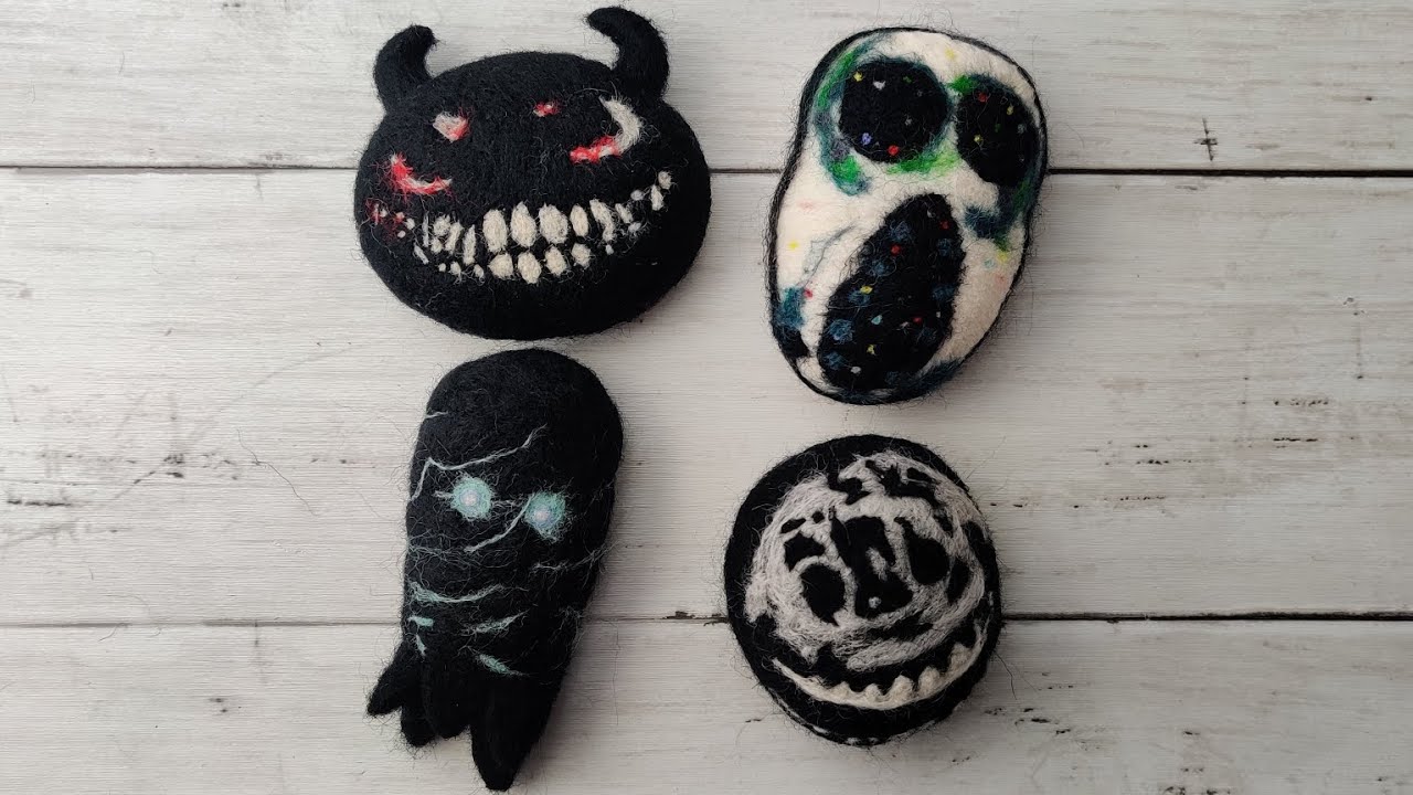 Crafting Roblox Doors (Rush, Ambush, Halt, Dupe) with ASMR Needlefelt Art
