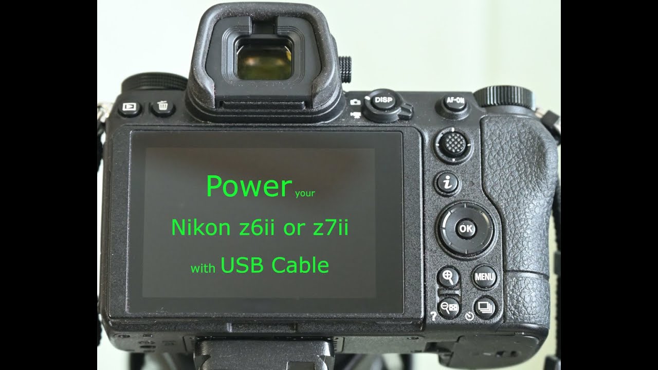 Enable USB Power Delivery on Nikon z6ii/z7ii cameras