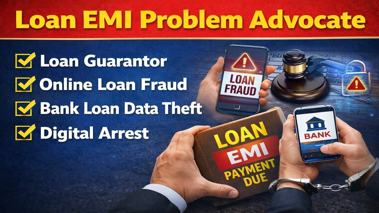 Loan EMI Problem Advocate, Loan Guarantor, Online Loan Fraud, Bank Loan Data Theft, Digital Arrest