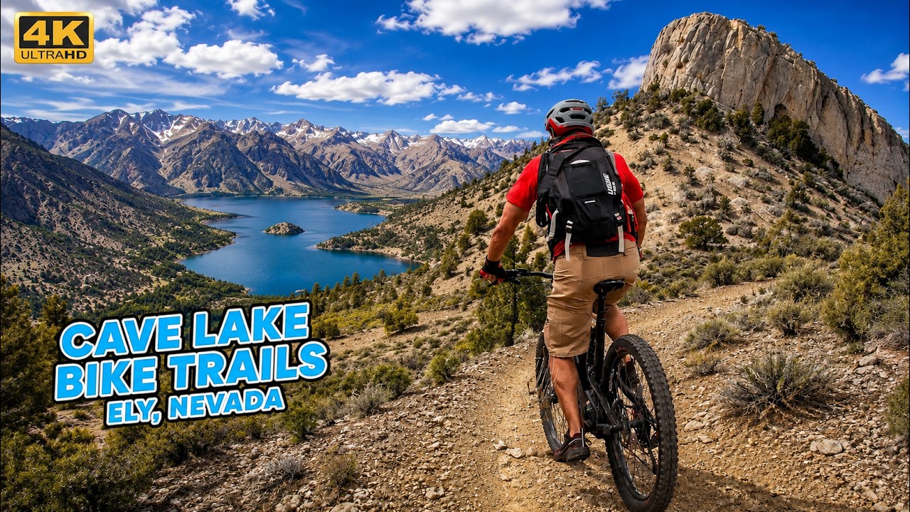 Amazing Scenic Bike Trails - Cave Lake State Park MTB Trails in Ely, NV - Luna Cycle X1 Enduro