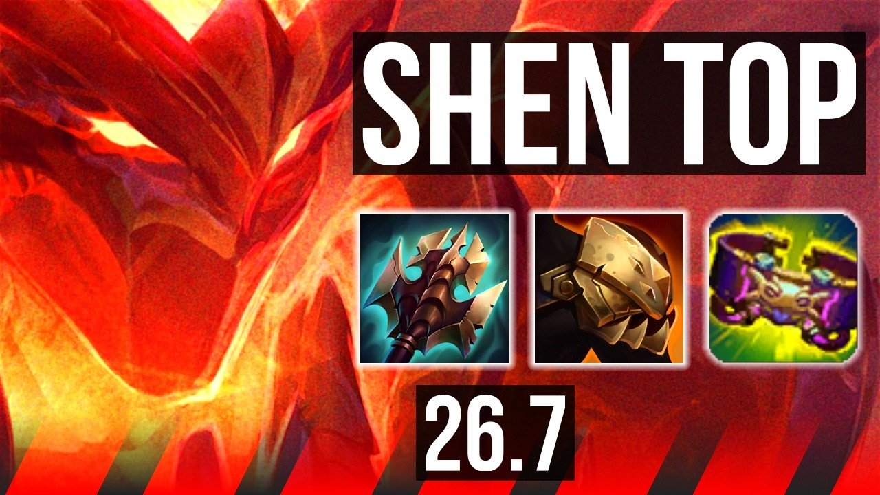 SHEN vs YORICK (TOP) | Good KDA: 10/1/12 | EUW Master | 26.7