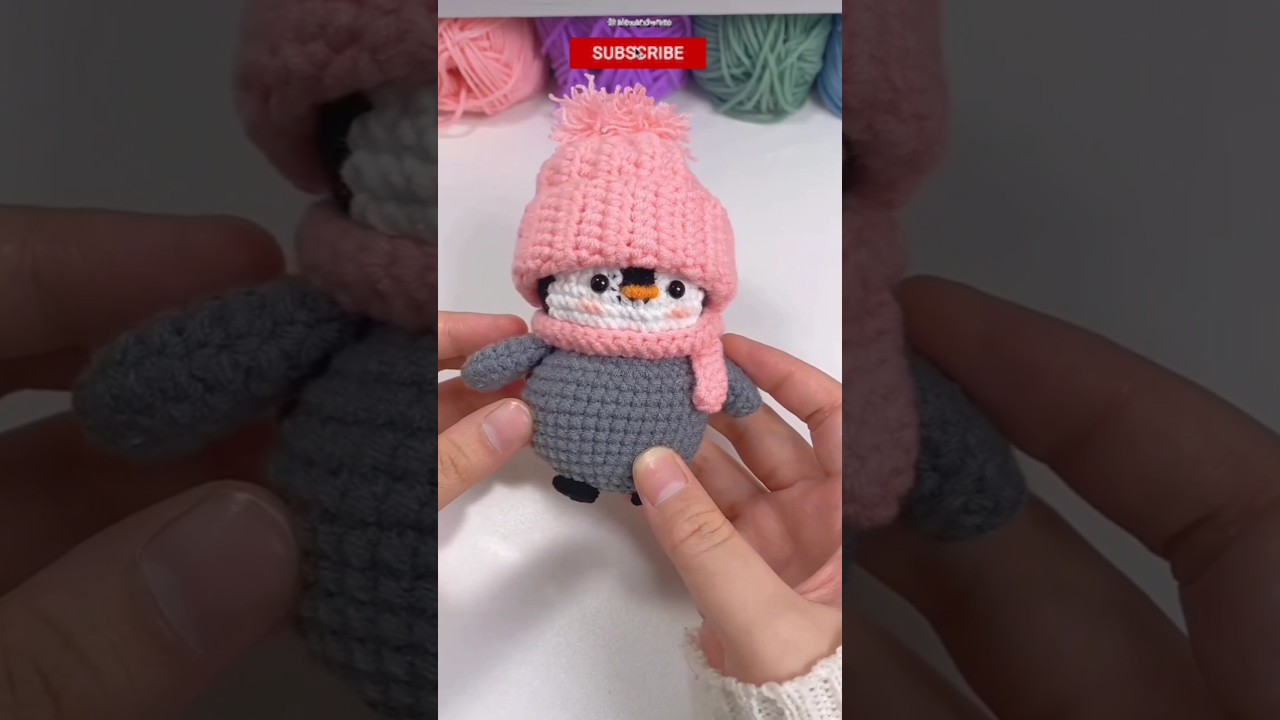 “Cute Crochet Christmas Penguin 🎅🐧 | Handmade Winter Toy”