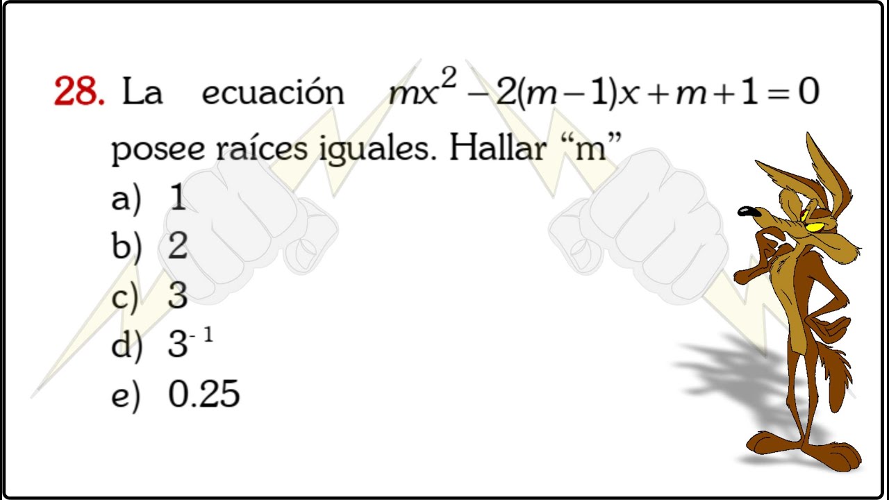 RAÍCES IGUALES | ECUACIONES | ÁLGEBRA