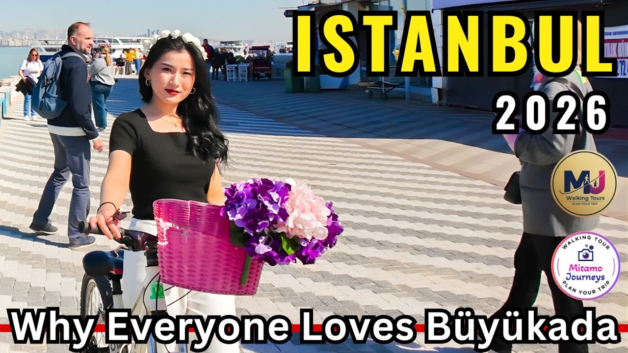 Istanbul Walking Tour 4K | Ferry Ride to Büyükada Island | Real Istanbul Life 2026