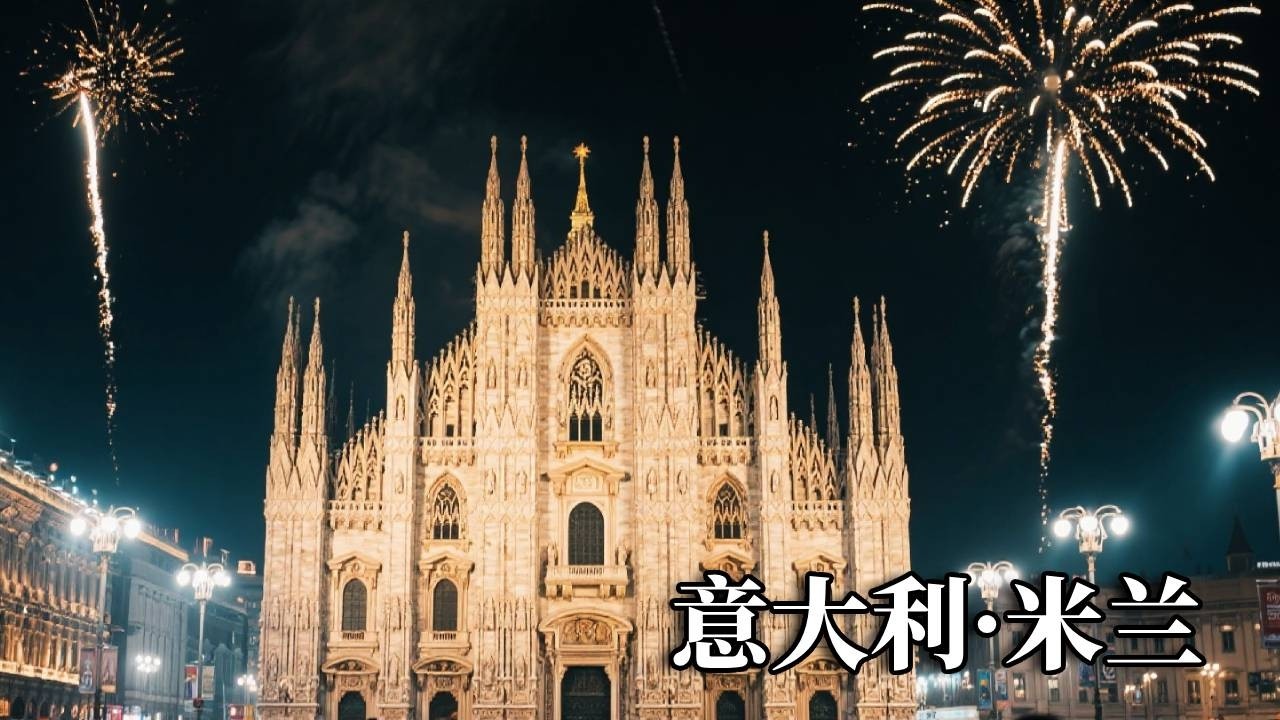 意大利之旅——米兰，一个人在这里跨年，在米兰大教堂看一场烟花秀！【行走世界的北京老刘】