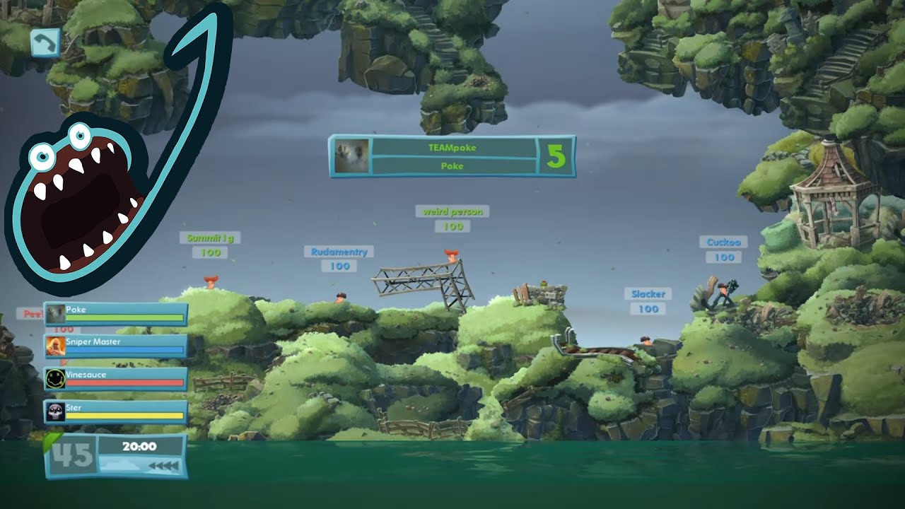 Jerma Streams - Worms W.M.D [with Ster, Poke, and Vinny]