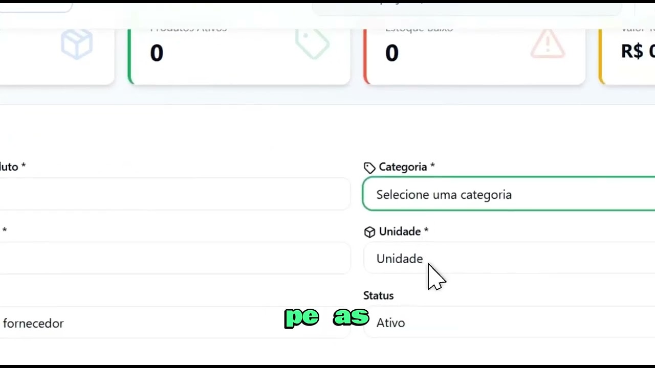 Como Cadastrar Produtos e Fornecedores no DroneAgroMetrics