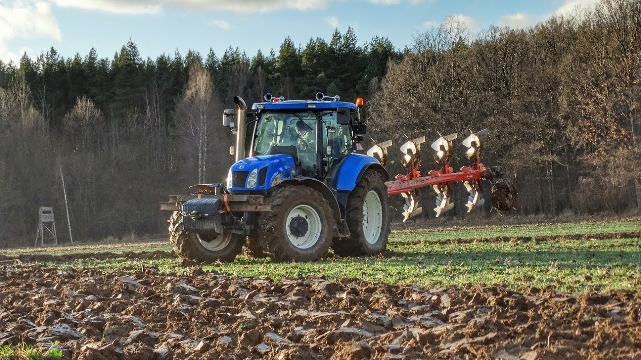 ⛔HIT SEZONU 2022⛔ ciężka orka New Holland t 6080 vs 5 skib ⛔